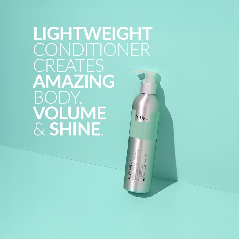 MUK. Fat Volumising Conditioner for Fragile, Fine, Limp Hair - Thickening and Volume Conditioner with Weightless Moisture for Fuller, Stronger Hair with Enhanced Volume and Shine, 300ml - Image 2